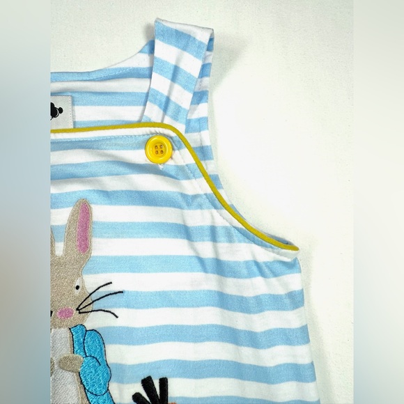 NWT MAGIC KINGDOM BOUTIQUE Toddler Peter‎ Rabbit Striped Romper Playsuit Size 3T - Picture 4 of 10